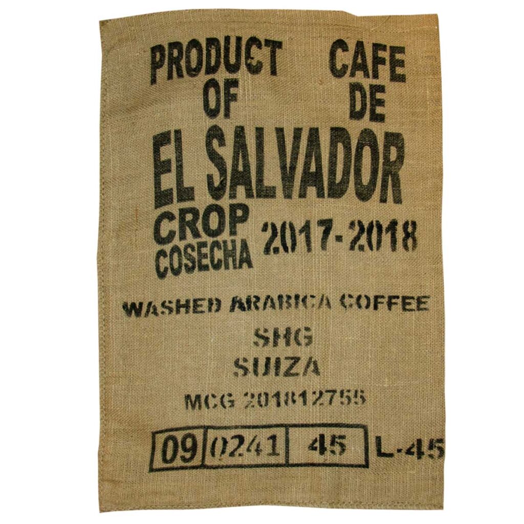 el salvador washed arabica coffee shg
