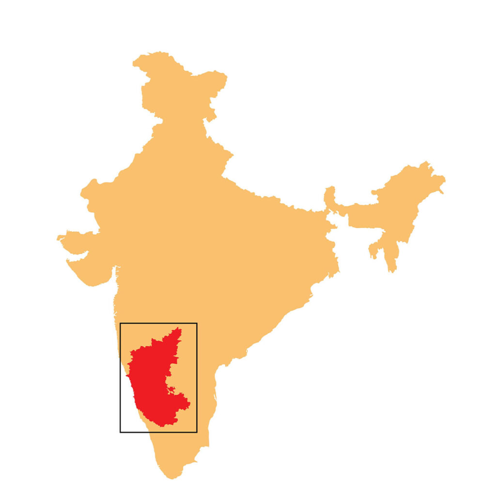 Indien Karnataka Indian Parchment Ursprung